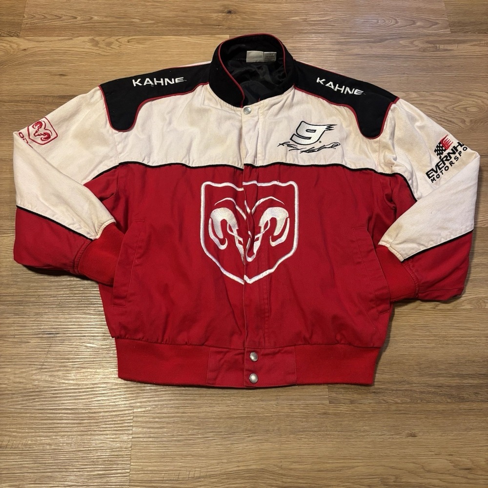 Vintage Kasey Kahne #9 Dodge Ram NASCAR Racing Jacket Size Large Winners Circle